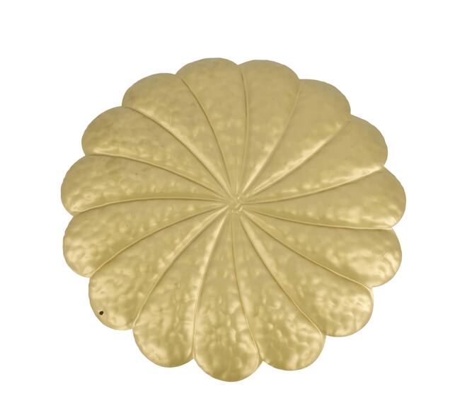 Tray round metal 28x28x2cm