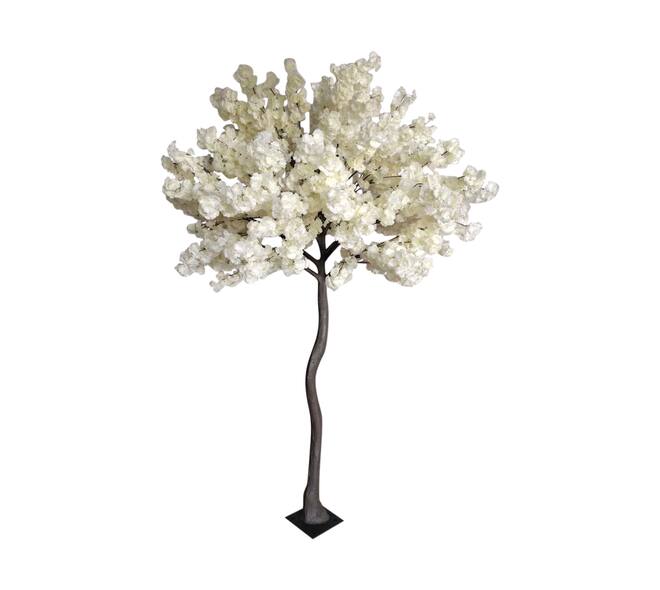 Tree cherry blossom artificial 170x170x270cm KD - White