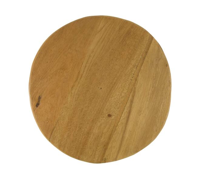 Stool teak wood 32x32x39cm - Natural