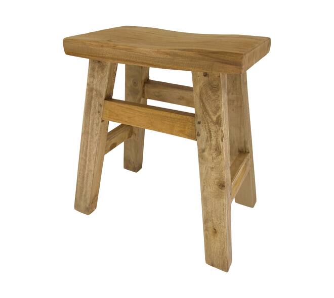 Stool teak wood 41x24x50cm