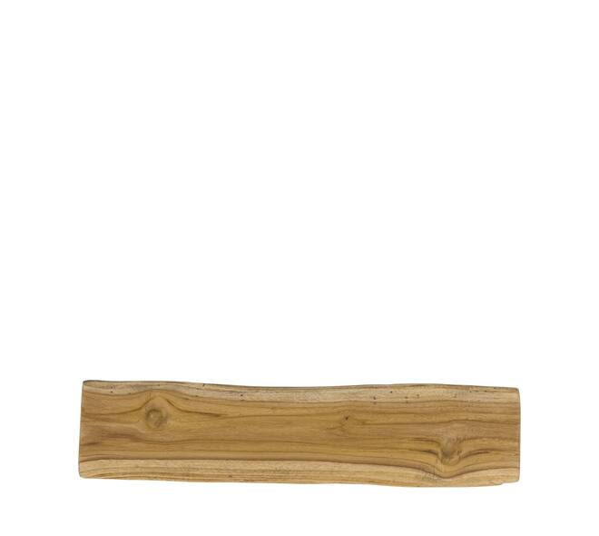 Tray teak wood on feet 58x12x3.5cm
