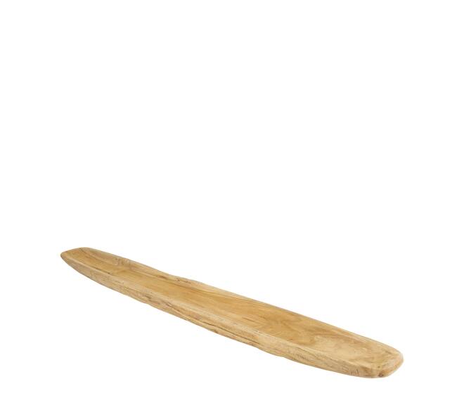 Bowl oval teak wood 90x12x4.5cm