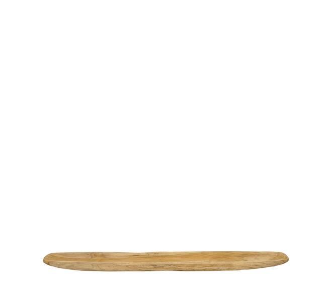 Bowl oval teak wood 90x12x4.5cm