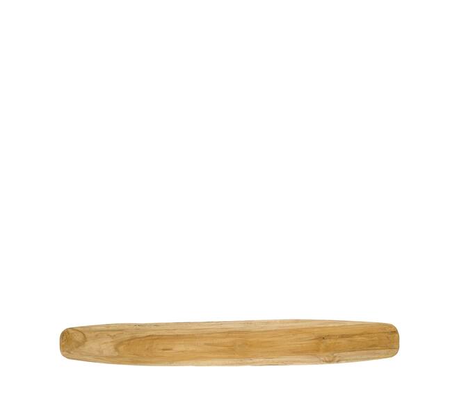 Bowl oval teak wood 90x12x4.5cm