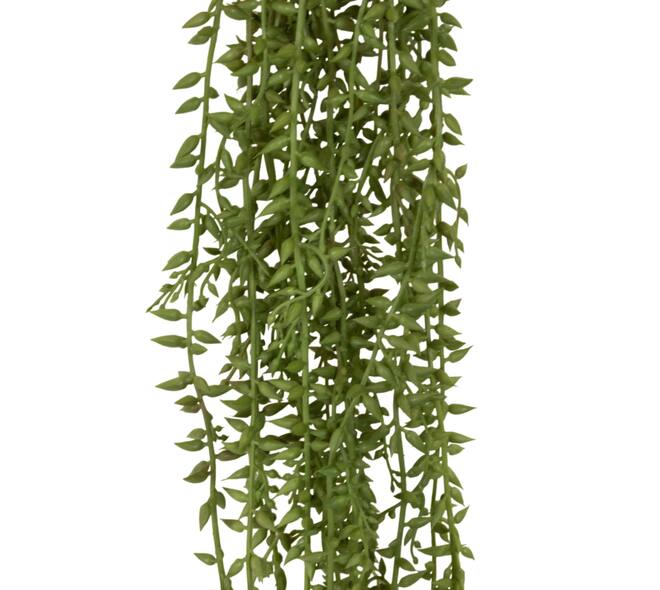 Leaf bushes artificial with hanger 74x8x8cm - Green