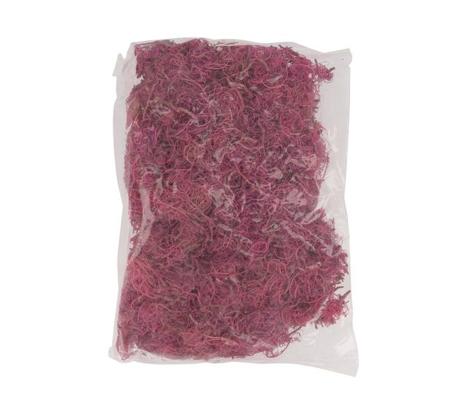 Moss curly nature 40x29x10cm 500gr - Pink