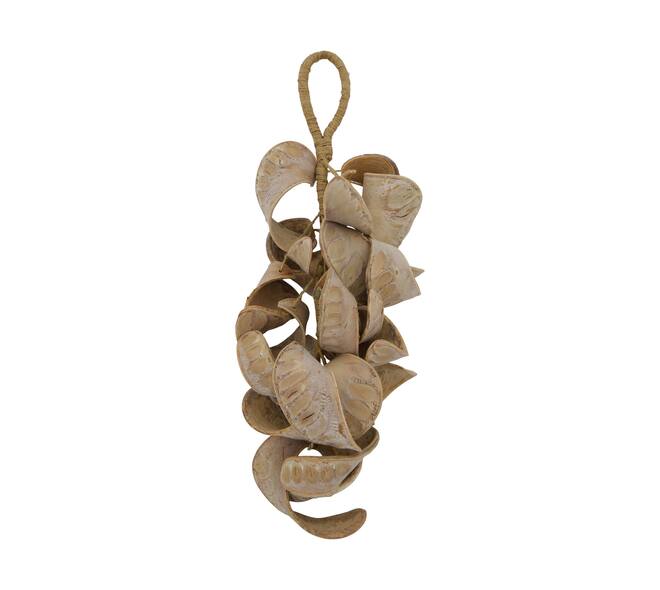 Hanger elephant ear nature 50x20x10cm 23pc