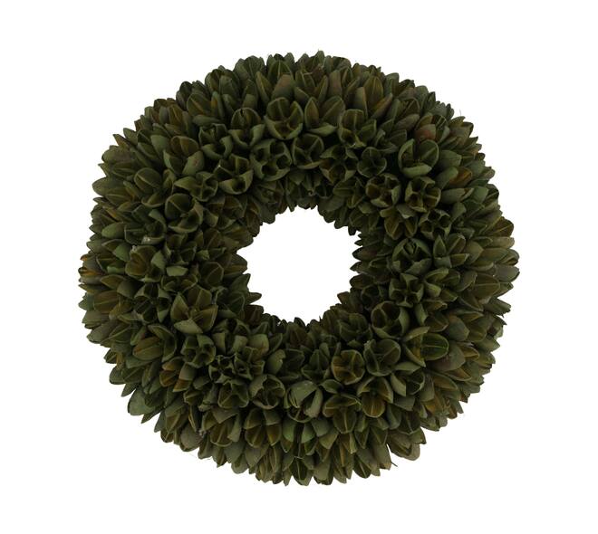 Wreath bakuli nature 27x27x7cm