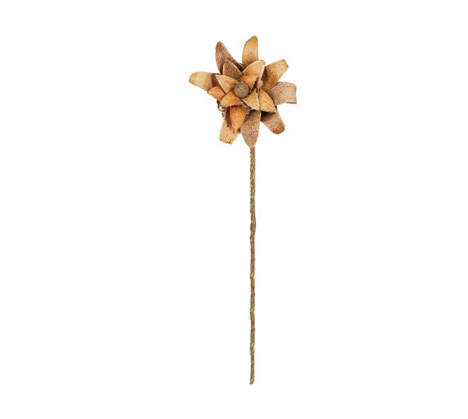 Flower mahogany spoon nature 70x15x15cm