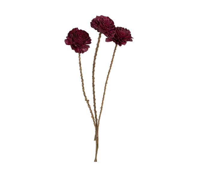 Flower sola dahlia coco 55x10x10cm 3pc - Purple