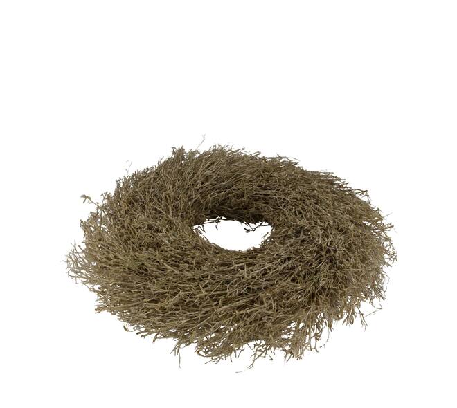 Wreath chili grass in poly wrap nature 59x59x11cm