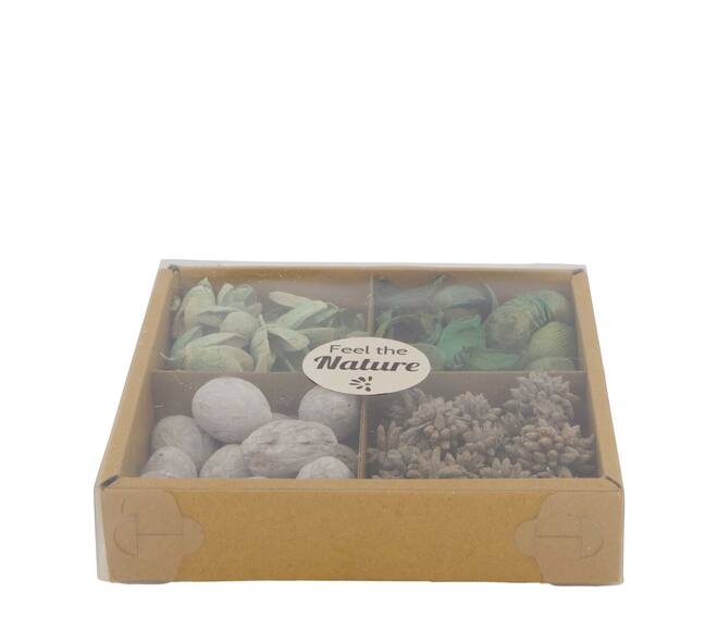Exotic mix potpourri bakuli tray nature 18.5x18.5x4cm