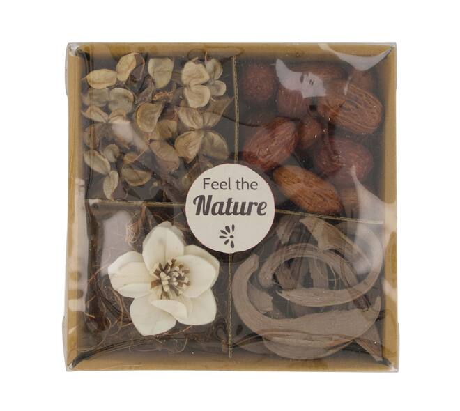 Exotic mix potpourri sola orchid tray nature 18.5x18.5x4cm