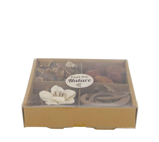 Exotic mix potpourri sola orchid tray nature 18.5x18.5x4cm