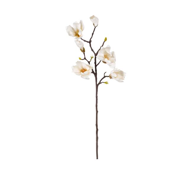 Branch magnolia artificial 65x23x6cm - White