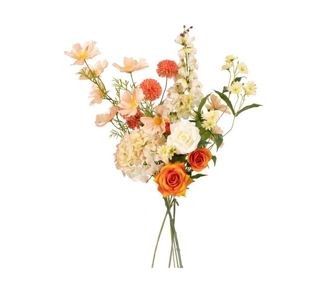 Flower bouquet 7 stems artificial 90x40x30cm - Multi