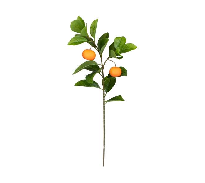 Branch mandarin artificial 83x20x20cm - Orange