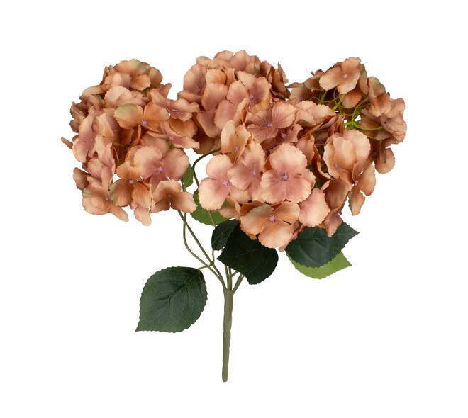 Flower hydrangea artificial 50x40x30cm - Brown