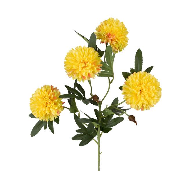 Branch artificial 50x20x18cm - Yellow