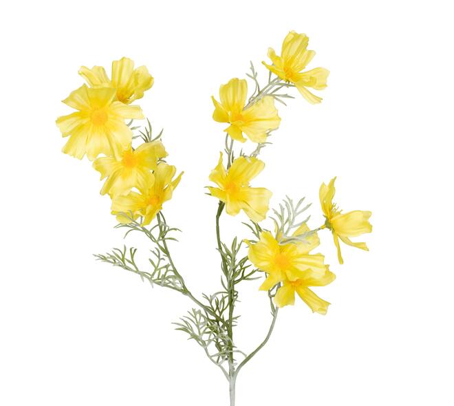 Branch chrysanthemum artificial 90x40x15cm - Yellow