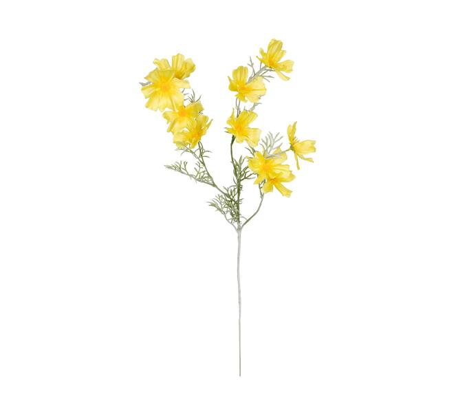 Branch chrysanthemum artificial 90x40x15cm - Yellow