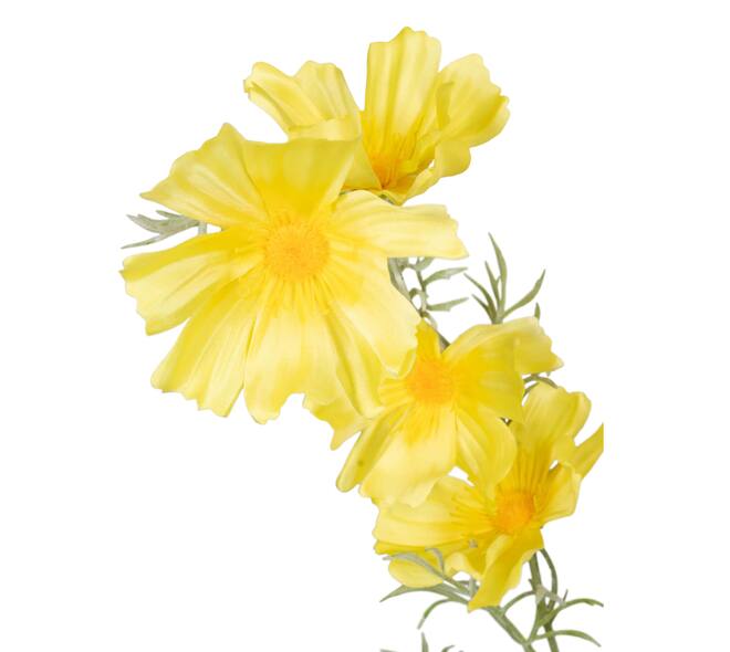 Branch chrysanthemum artificial 90x40x15cm - Yellow