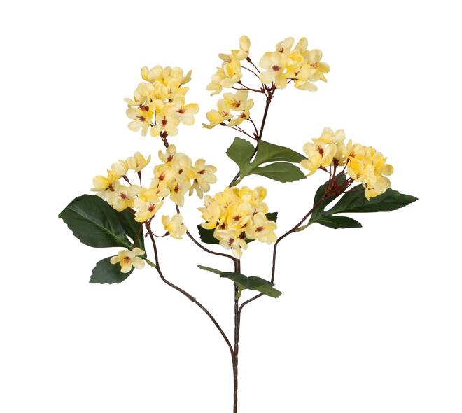 Branch cherry blossom artificial 73x27x16cm - Yellow