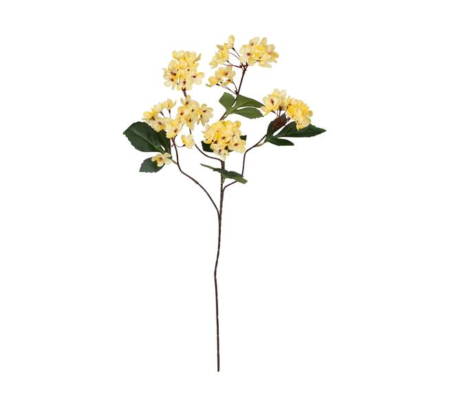 Branch cherry blossom artificial 73x27x16cm - Yellow