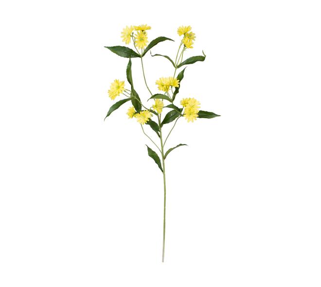 Branch chrysanthemum artificial 85x30x20cm - Yellow