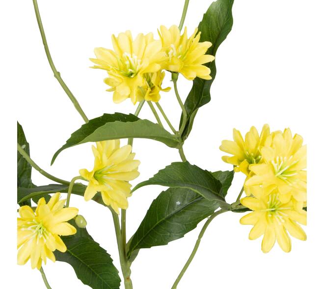Branch chrysanthemum artificial 85x30x20cm - Yellow