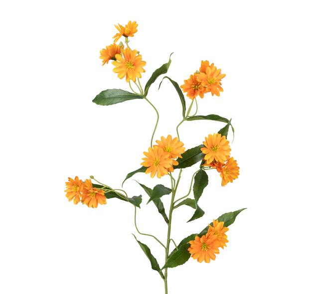 Branch chrysanthemum artificial 85x30x20cm - Orange