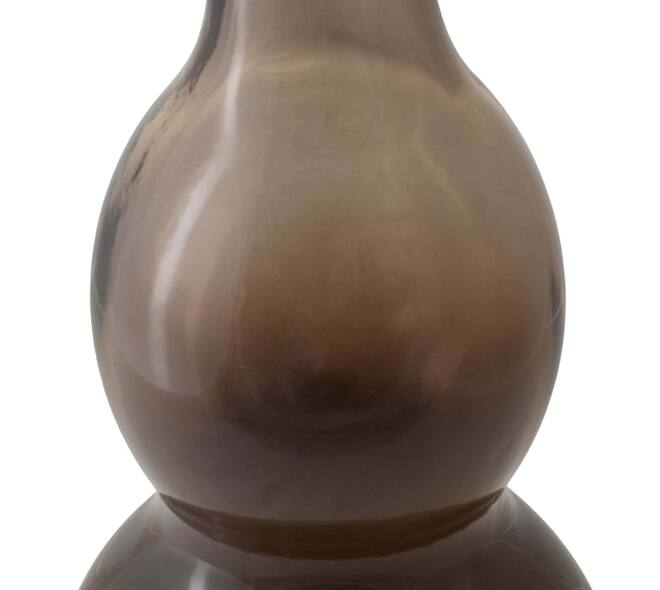 Bottle recycled glass 17x17x45cm - Brown