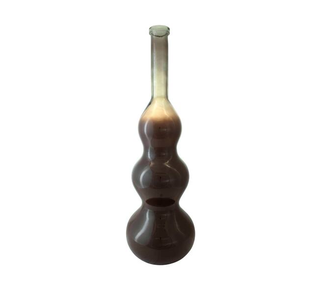 Bottle recycled glass 33x33x100cm