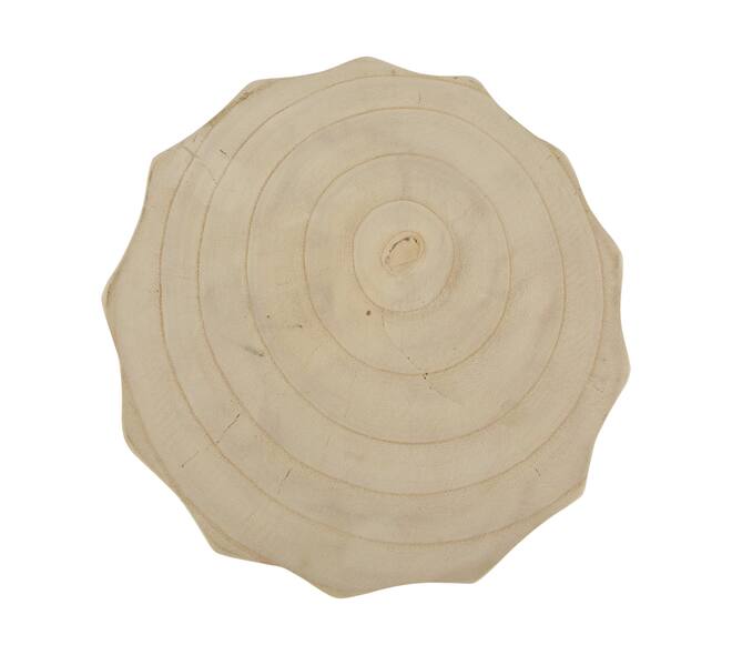 Side table round paulownia wood 28x28x38cm
