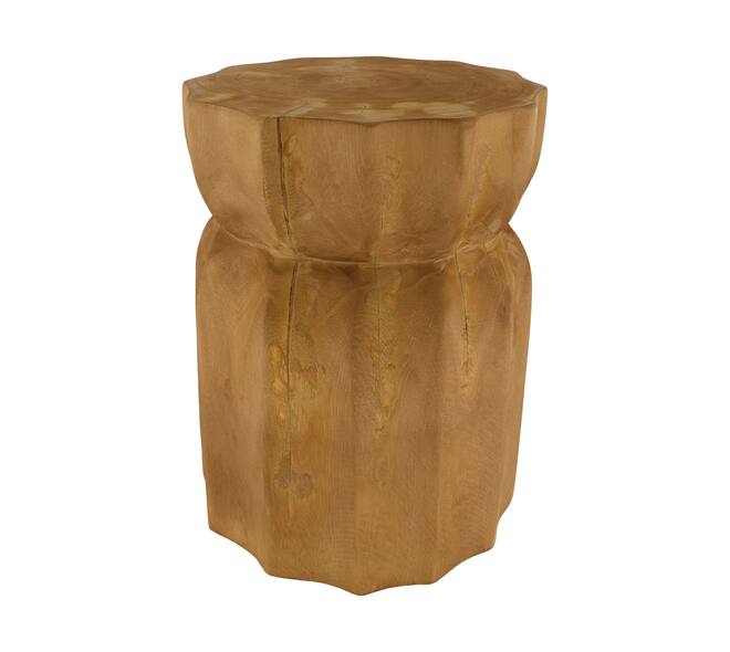 Side table round paulownia wood 28x28x38cm