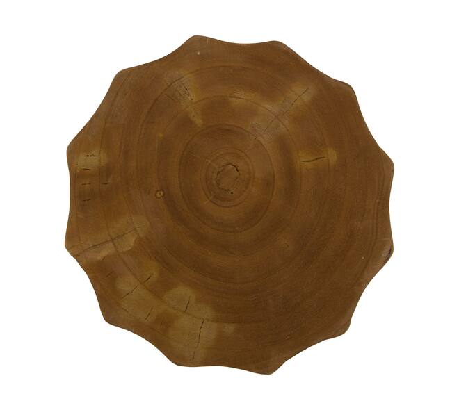 Side table round paulownia wood 28x28x38cm