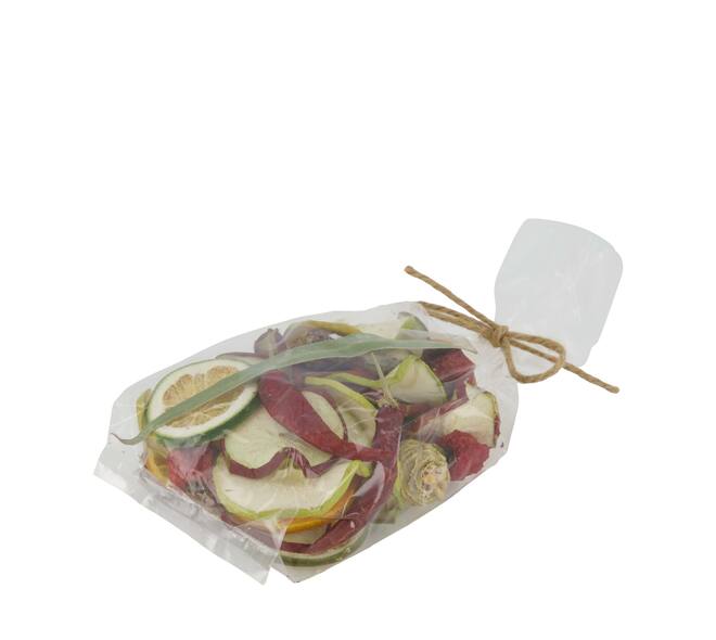 Exotic mix fruit/cone/chili nature 10x5x25cm 100gr