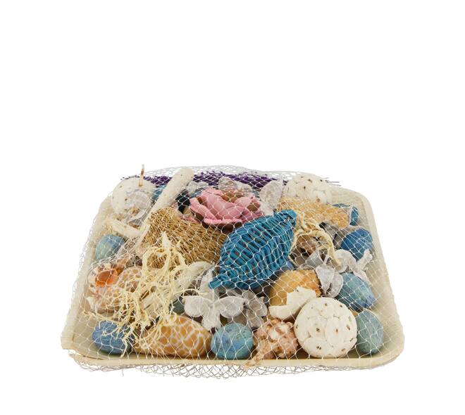 Potpourri with acacia plate nature 25.5x25.5x8cm