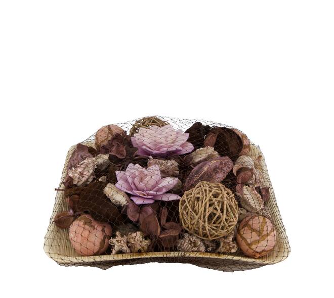 Potpourri with acacia plate nature 25.5x25.5x8cm