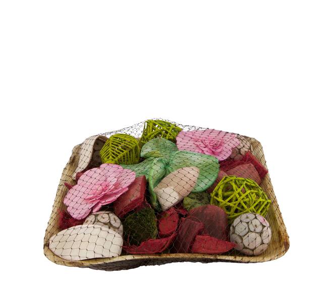 Potpourri with acacia plate nature 25.5x25.5x8cm
