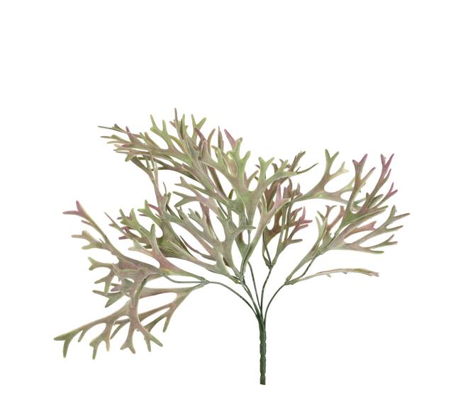 Branch platycerium artificial 38x20x10cm - Purple