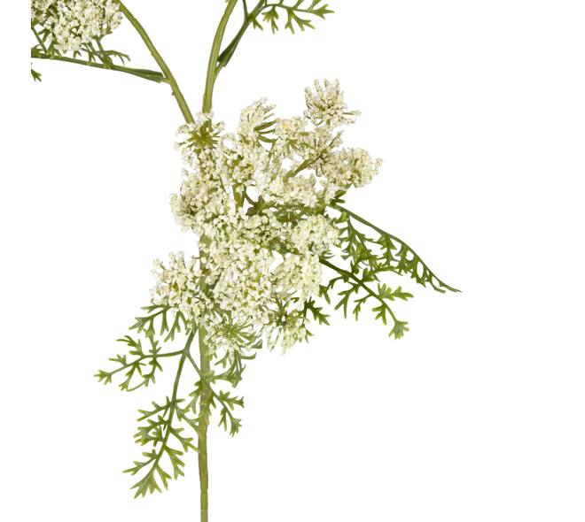 Branch dill artificial 75x20x12cm - White