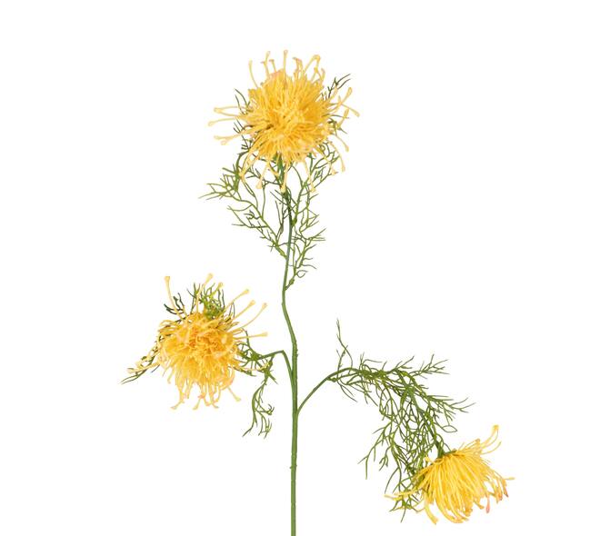 Branch chrysanthemum artificial 68x20x8cm - Orange