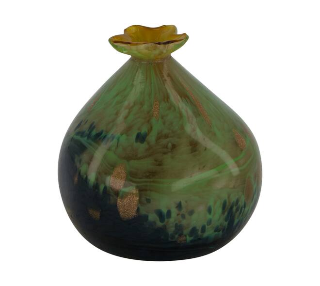 Statue pomegranate glass 8x8x10cm