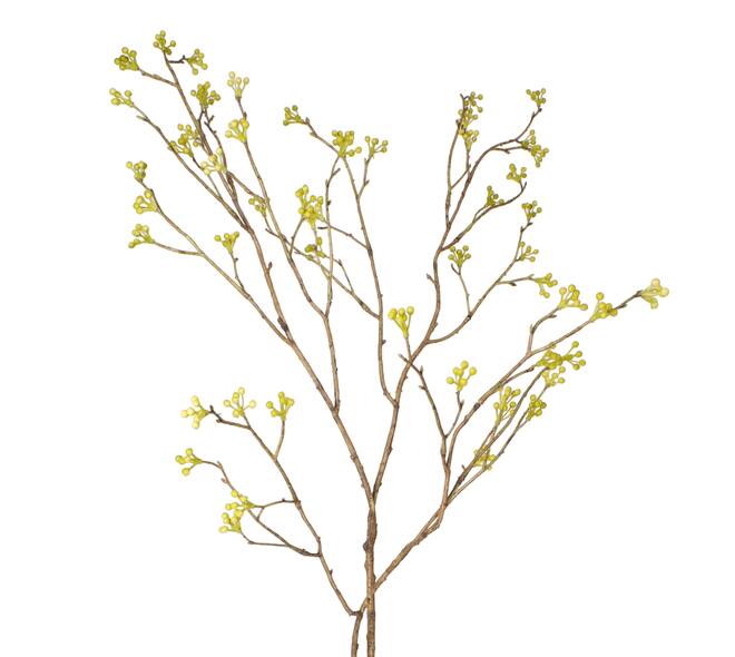Branch berry spray artificial 100x30x5cm - Green