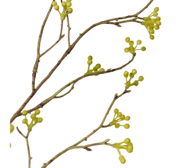 Branch berry spray artificial 100x30x5cm - Green