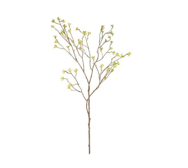 Branch berry spray artificial 100x30x5cm - Green