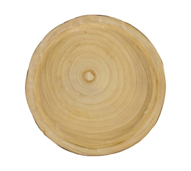 Bowl round paulownia wood 28x28x5cm