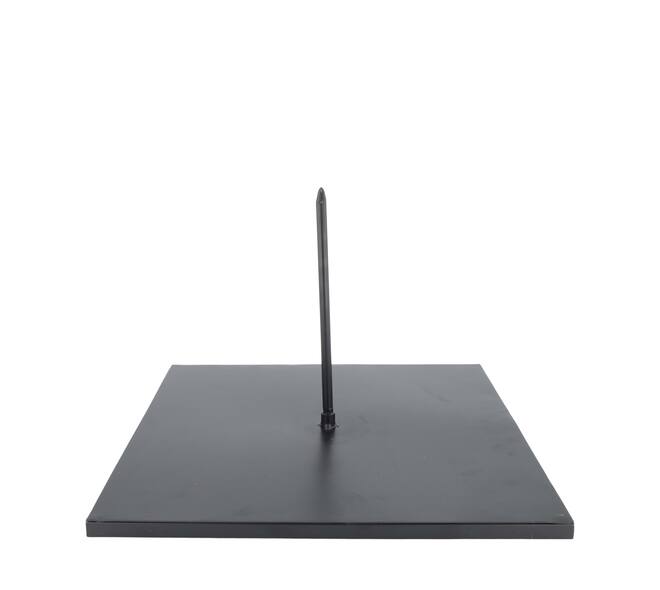 Stand square metal 38x38x25cm - Black