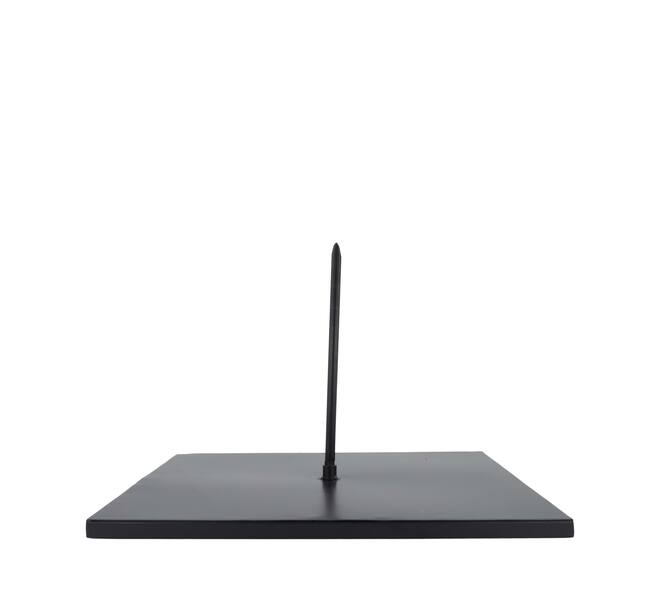 Stand square metal 38x38x25cm - Black